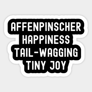 Affenpinscher Happiness Tail-Wagging Tiny Joy Sticker